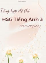 Tổng hợp đề thi HSG tiếng Anh 3 (Kèm đáp án)